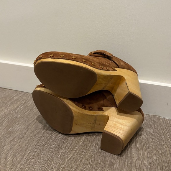 Veronica Beard Dacey Suede Heeled Mules - 9.5 - Picture 5 of 5